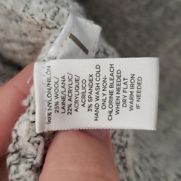 Lou & grey waterfall cardigan sweater, gray, oversized, chunky, women's size XS. - Picture 5 of 6